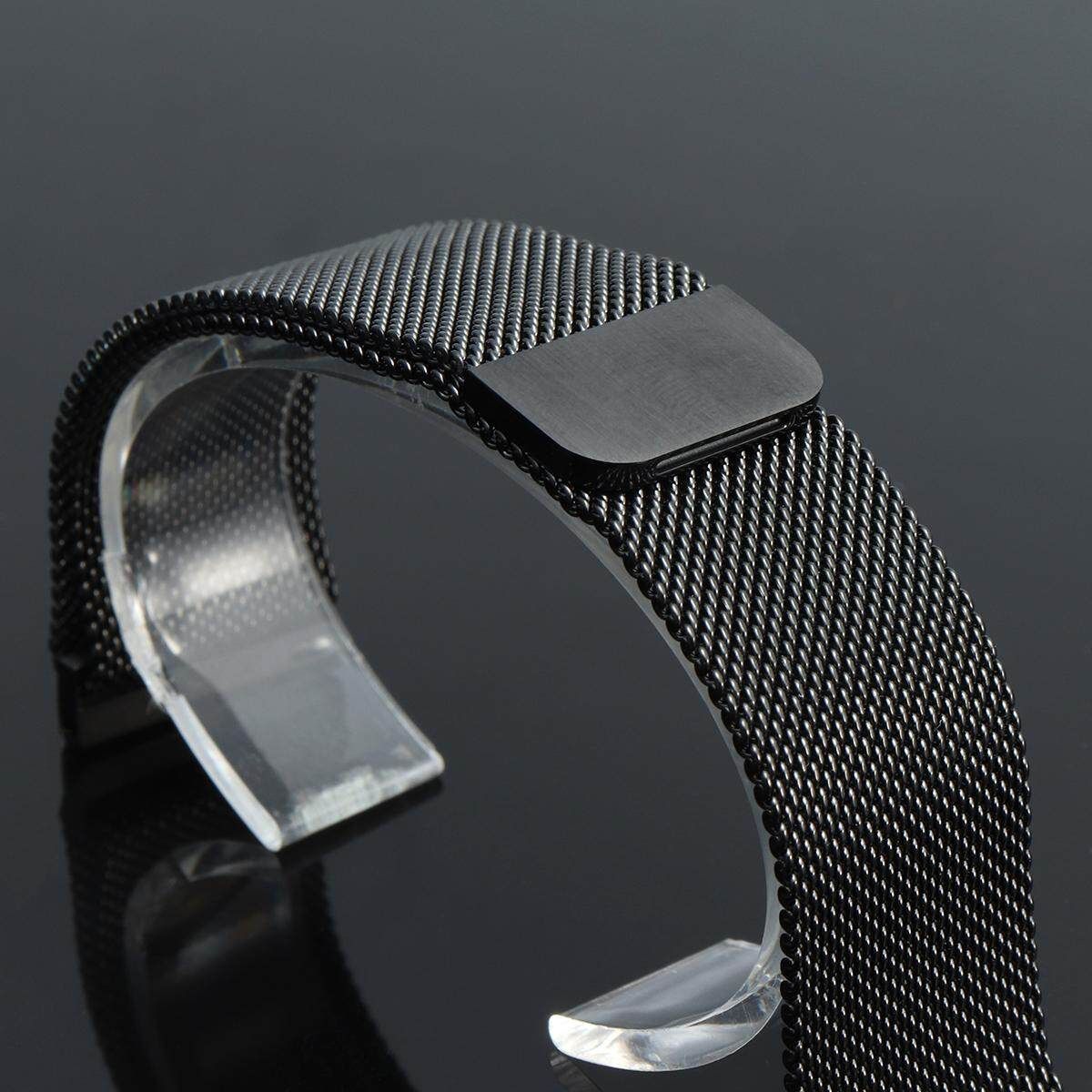 22mm Adjust Milanese Loop Band Magnetic Wrist Strap For Pebble Time Steel Watch