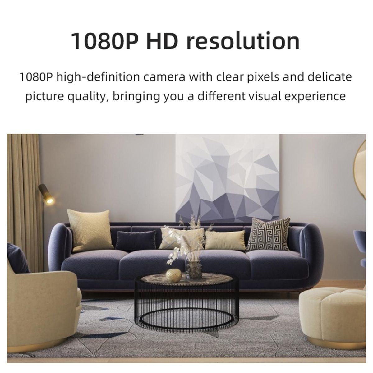 X6D HD Wireless Camera Home 1080P HD Webcam Support IR Night Vision Motion Detection APP Remote Monitoring Support TF Card Storage