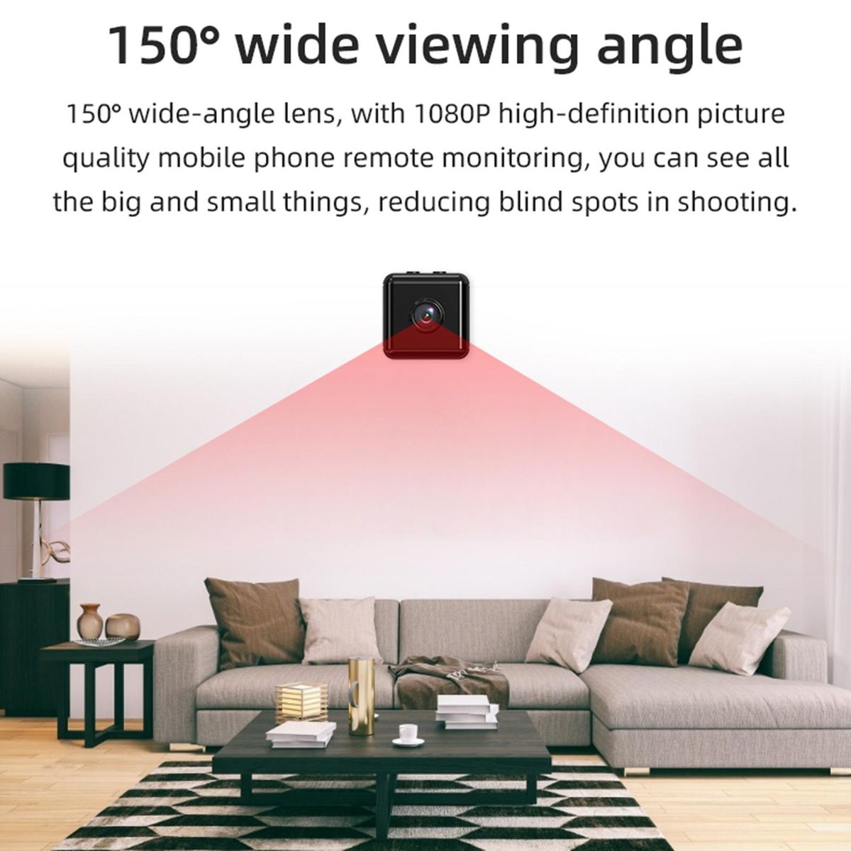 X6D HD Wireless Camera Home 1080P HD Webcam Support IR Night Vision Motion Detection APP Remote Monitoring Support TF Card Storage