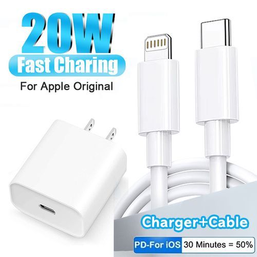 25W IPhone Fast Charger For IPhone 8/X/XR/11/12 Pro Max,iPad