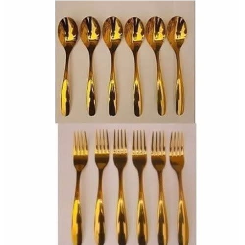 Cutlery Set - 12 Pieces - Gold