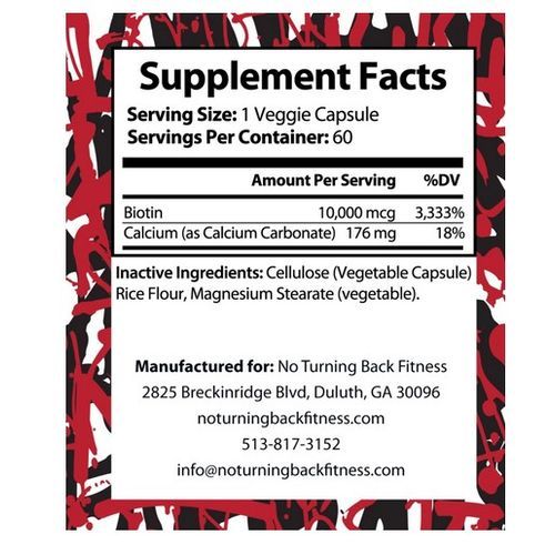 Biotin Pure - 10,000 Mcg 60 Capsules