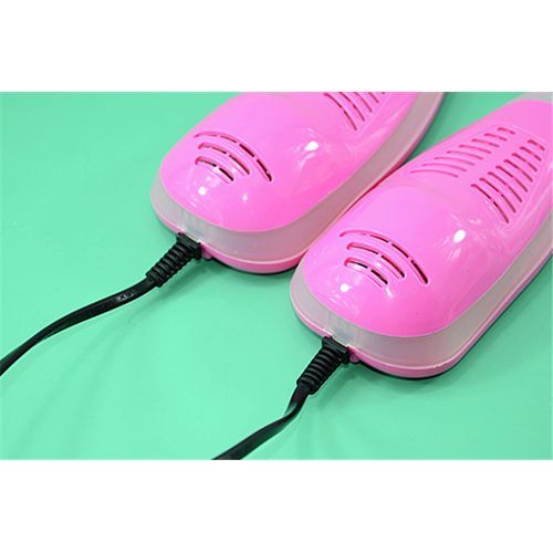 220V UV Mini Shoe Dryer Heater Secador Deodorizer Dehumidify Device Shoe Cleaner  Shoes Drying Machine In Winter-Pink