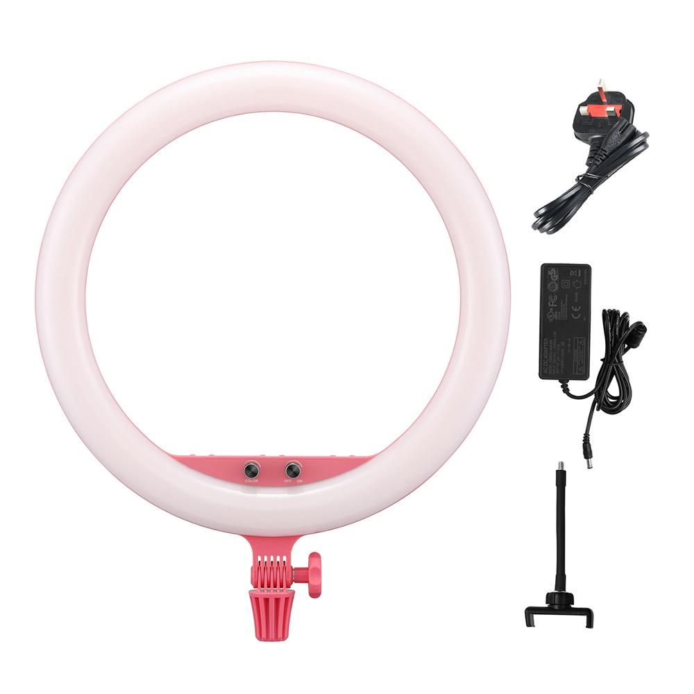 Godox LR150 18 Inch LED Ring Light Studio Photography Fill-in Light 3000K-6000K Bi-Color Temperature Adjustable Brightness with Phone Holder for Live Streaming Selfie   Makeup Portrait Photography
