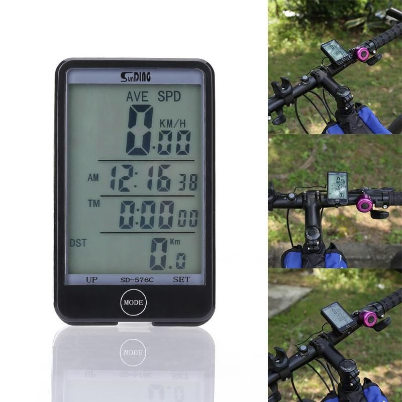 SD 576C Wireless Backlit Bicycle Computer LCD Touch Screen Hot Sale Waterproof Bike Odometer Speedometer Stopwatch