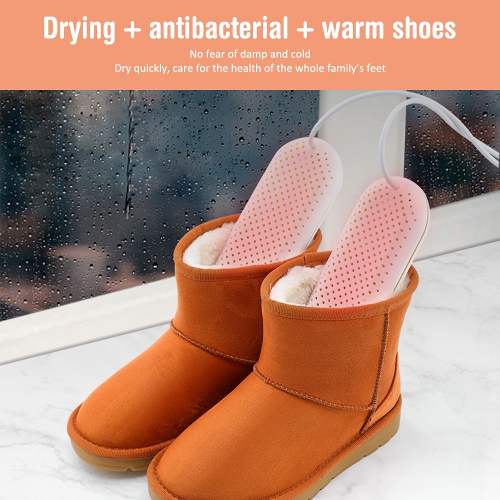 Electric Shoes Dryer Heater UV Sanitizor Constant Temperature Drying Deodorization Timer Warmer For Shoes Clothes Drying-Timer Function