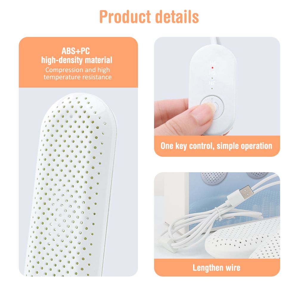 Electric Shoes Dryer Heater UV Sanitizor Constant Temperature Drying Deodorization Timer Warmer For Shoes Clothes Drying-Timer Function
