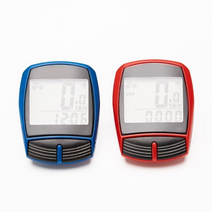 High Quality Waterproof Bicycle Computer Wired MTB Bike Cycling Odometer Rainproof Stopwatch Speedometer Watch(#wired Blue)