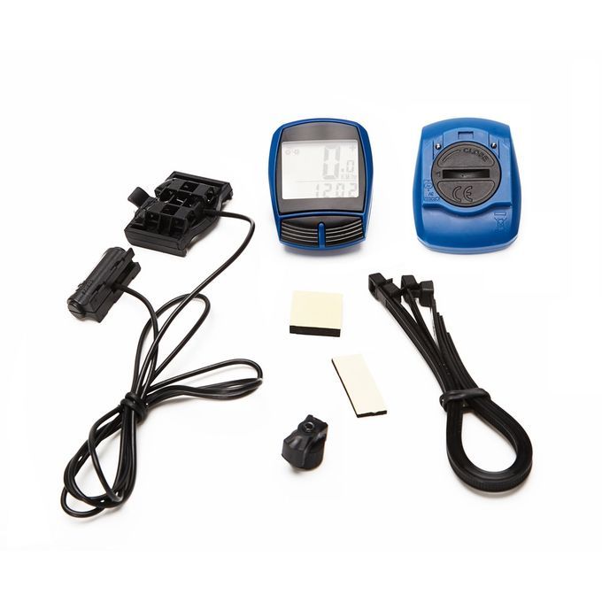 High Quality Waterproof Bicycle Computer Wired MTB Bike Cycling Odometer Rainproof Stopwatch Speedometer Watch(#wired Blue)