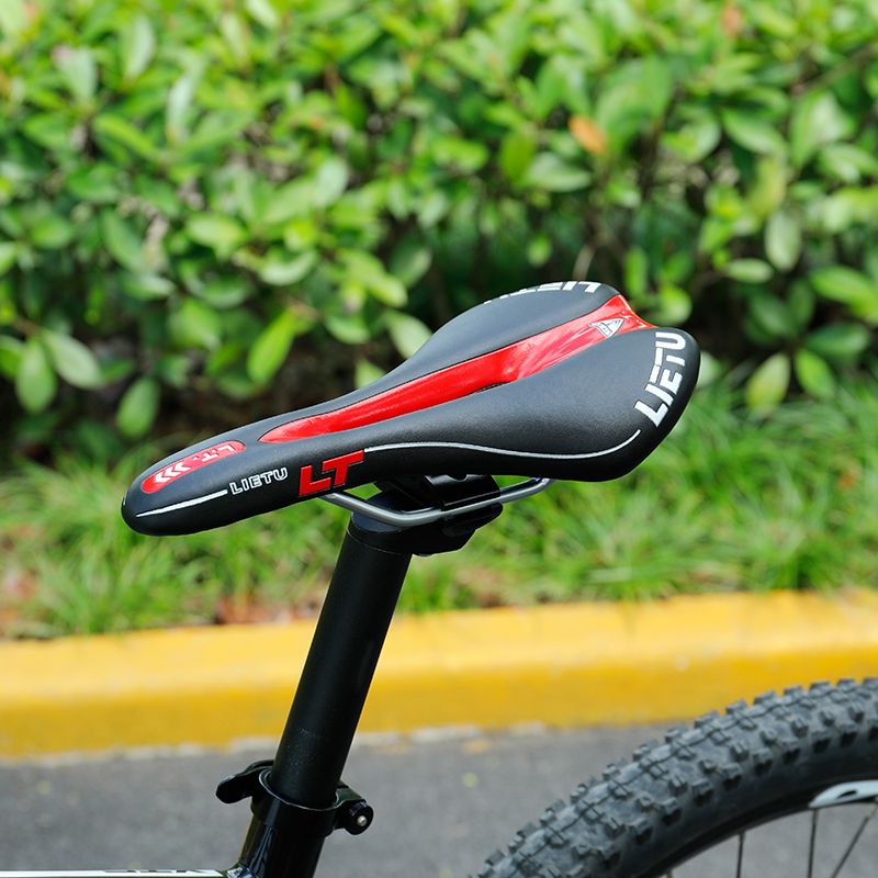 LIETU Bicycle Saddle MTB Road Bike Cycling Silicone Skid-Proof Saddle Seat Silica  Cushion Seat Leather Cycle Accessories