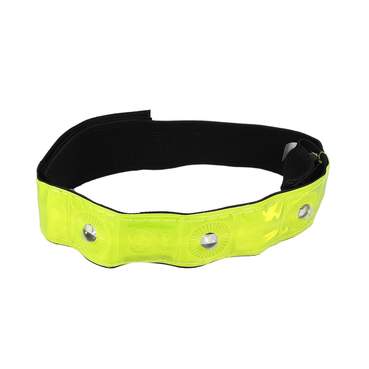 2 x Reflective Band Arm Leg Strap Belt 4 LED Light Cycling Running Jogging