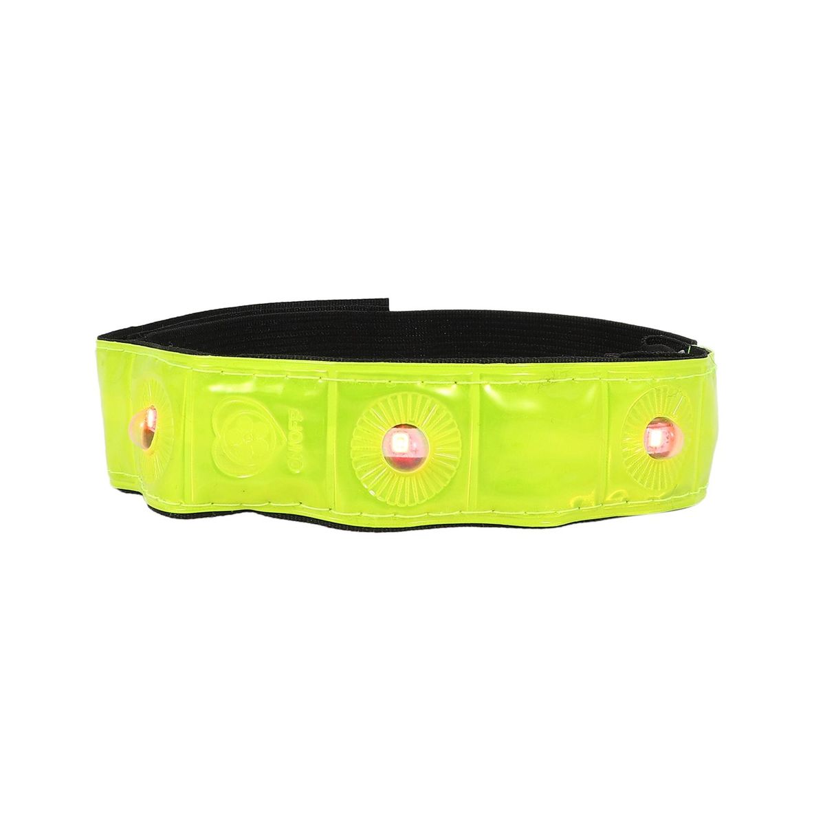 2 x Reflective Band Arm Leg Strap Belt 4 LED Light Cycling Running Jogging