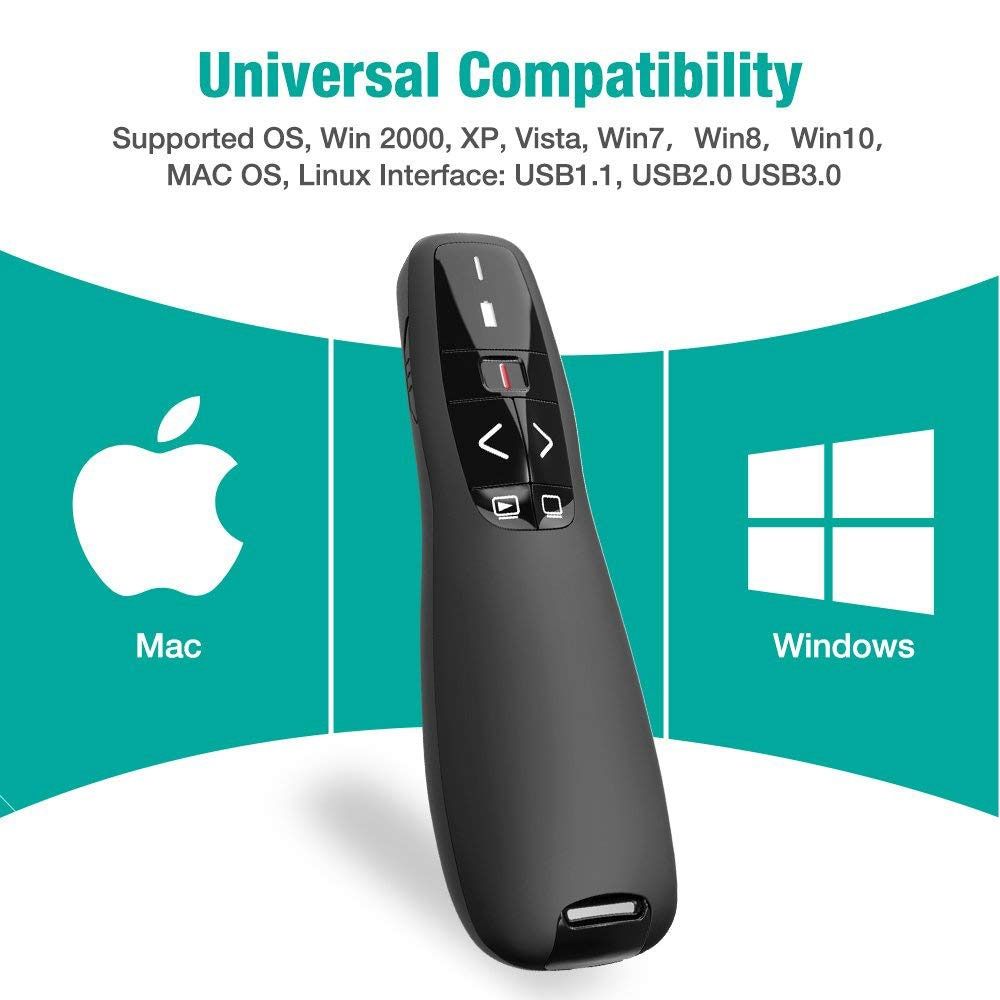 Wireless Presenter For Power Point-Black