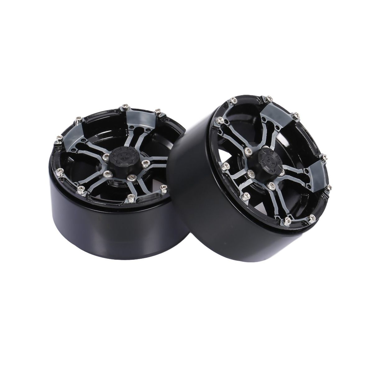 2pcs Steel Wheel Hub Deadlock Wheel Kit For 1.9in Tires 1/10