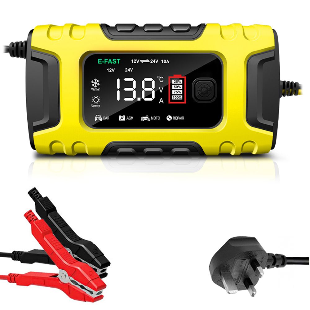Car Battery Recharger Machine Digital Display Motorcycle