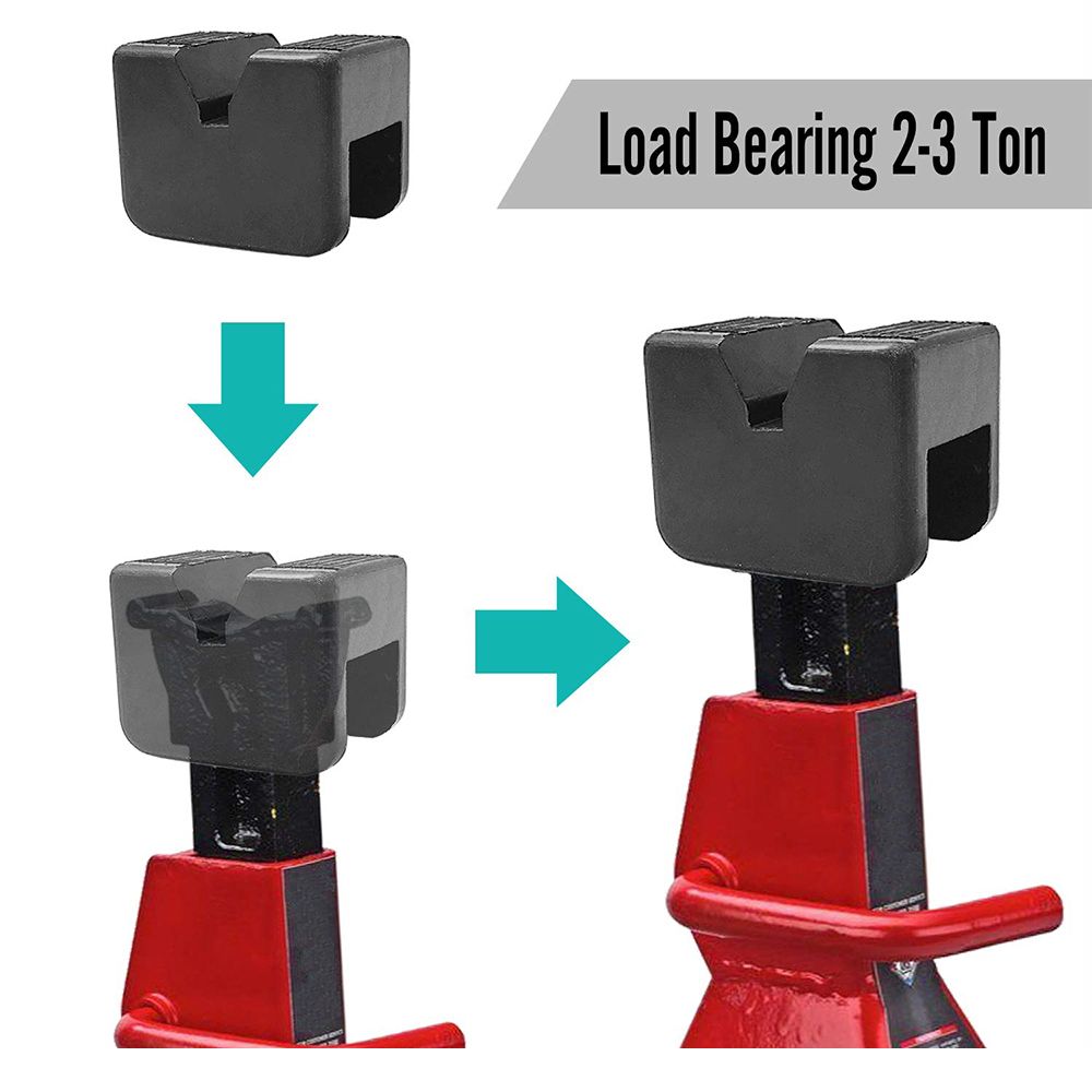 Universal Square Slotted Frame Rail Floor Jack Guard Adapter