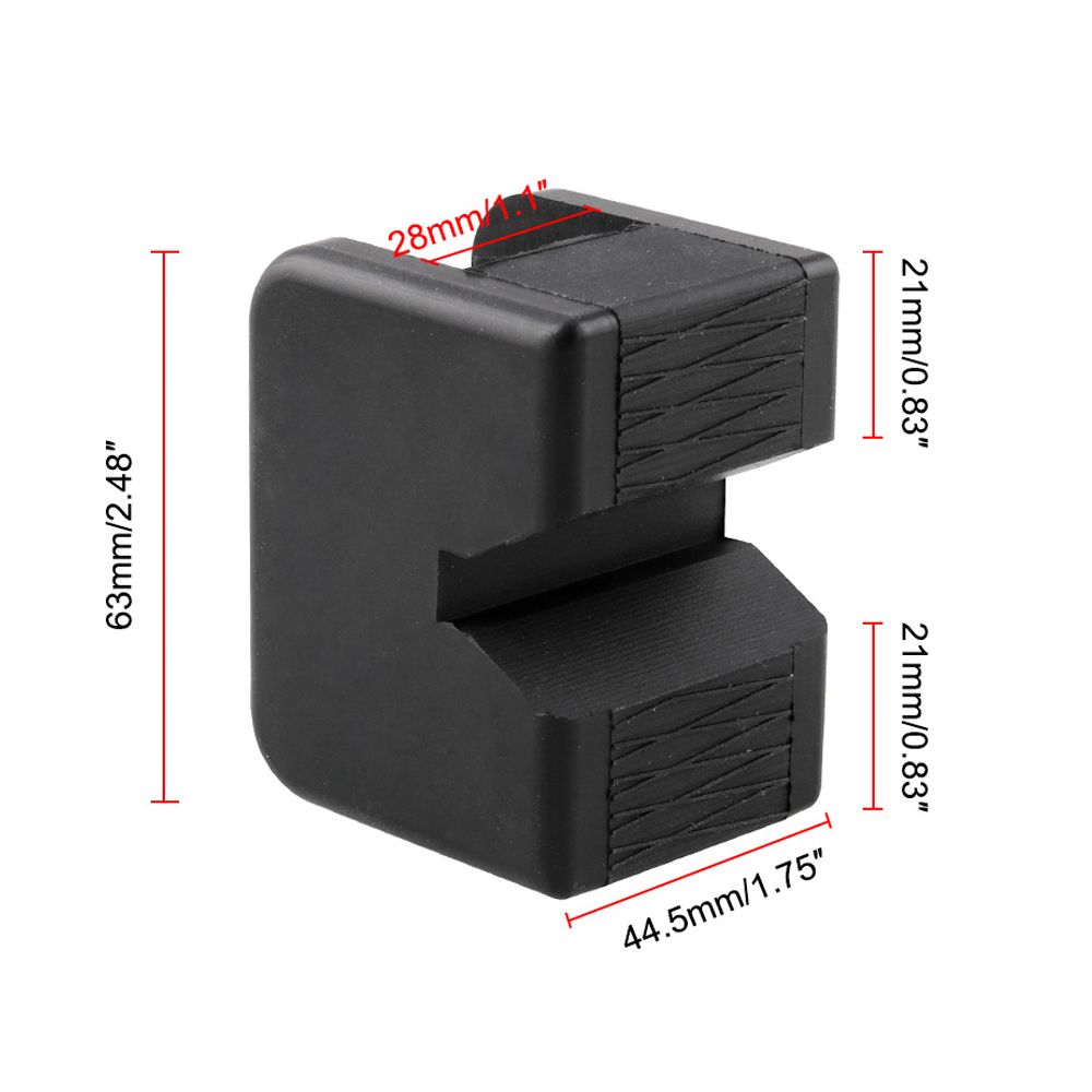 Universal Square Slotted Frame Rail Floor Jack Guard Adapter