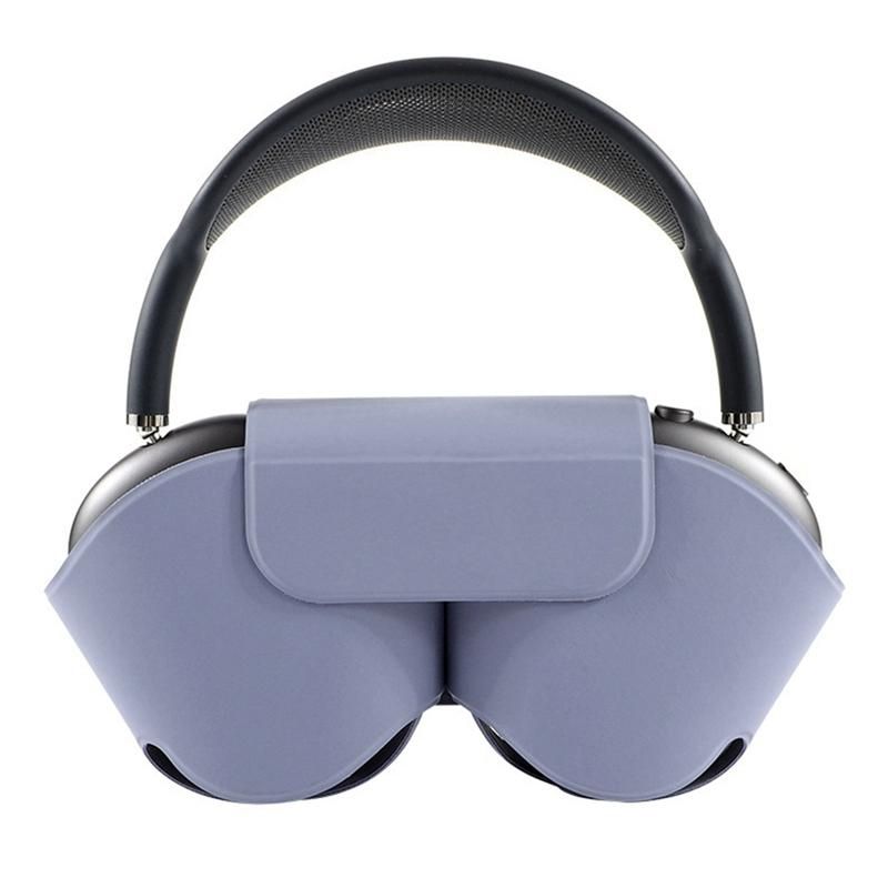 For Airpods Max Headset High Quality Convenient PU Silicone Earphone Bag Anti Scratch Protective Cover PouchPurple