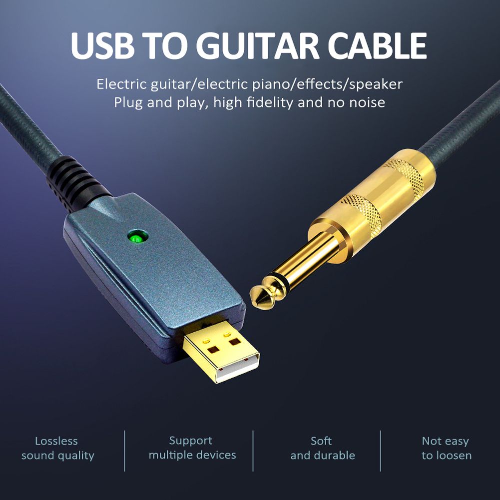USB Guitar Cable Electric Guitar Accessories Guitar Audio