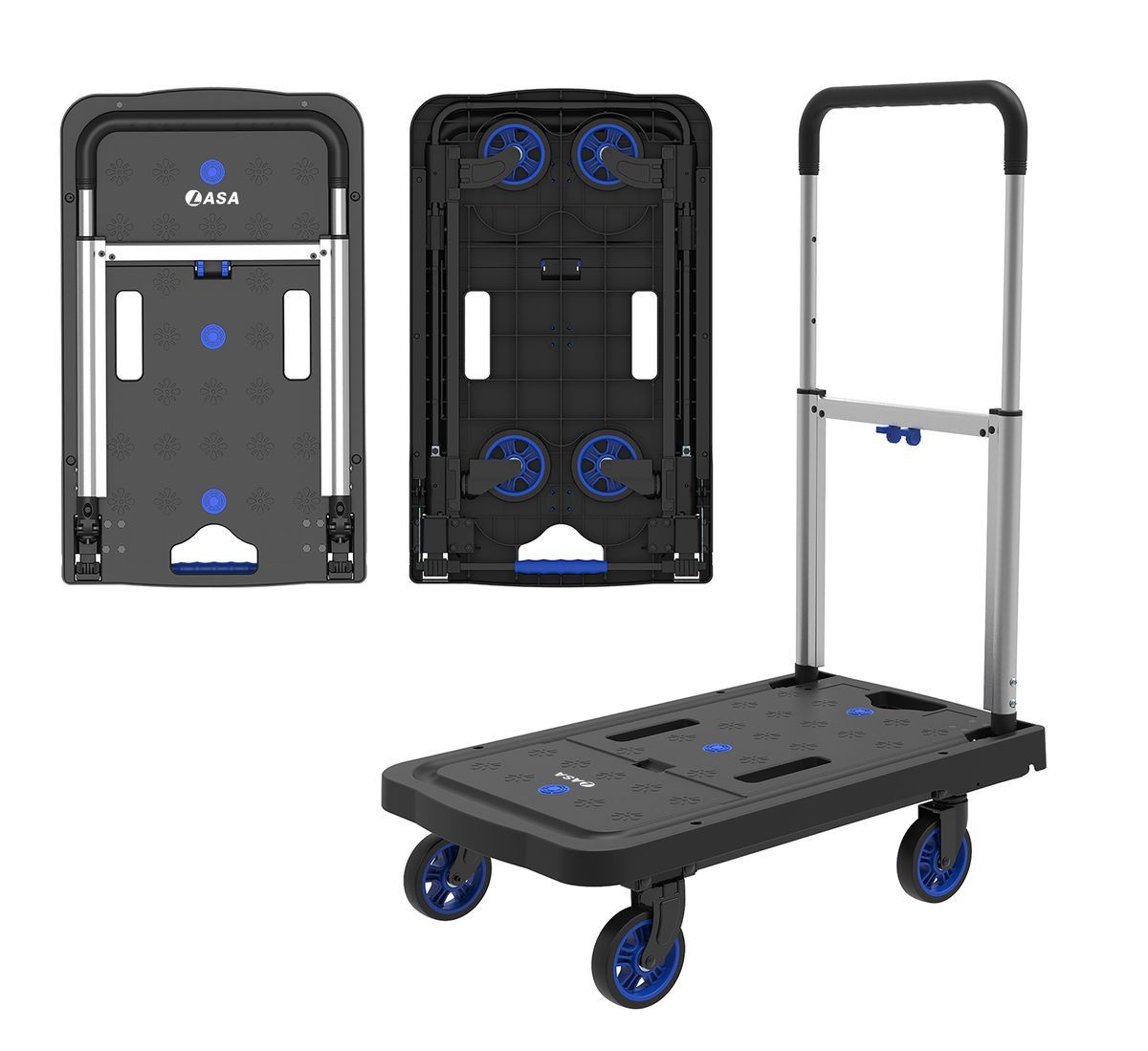 HAND CART FLATFORM TROLLEY TRUCK 136KG MAX
