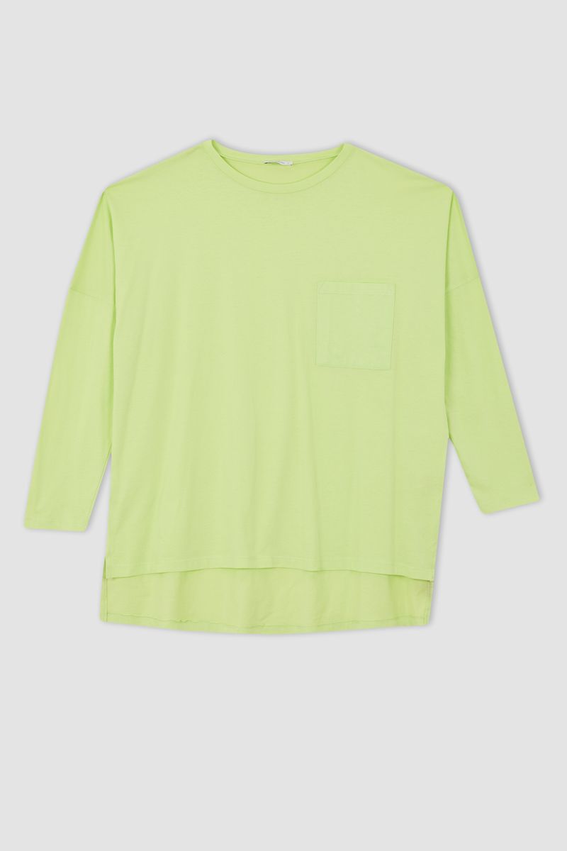 Woman Basic Maternity Wear Knitted Tops -Green