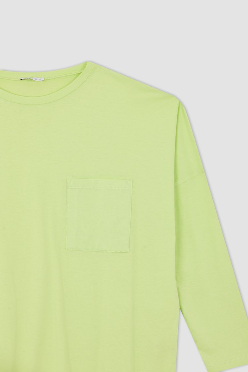 Woman Basic Maternity Wear Knitted Tops -Green
