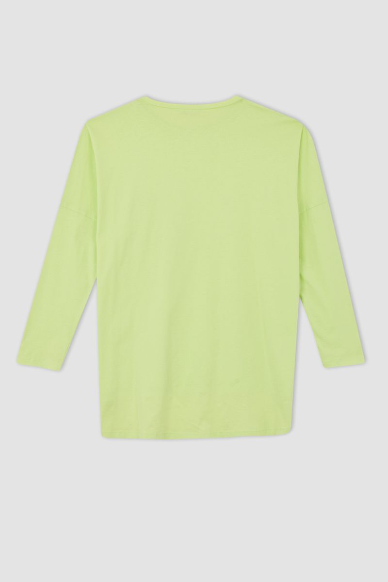 Woman Basic Maternity Wear Knitted Tops -Green