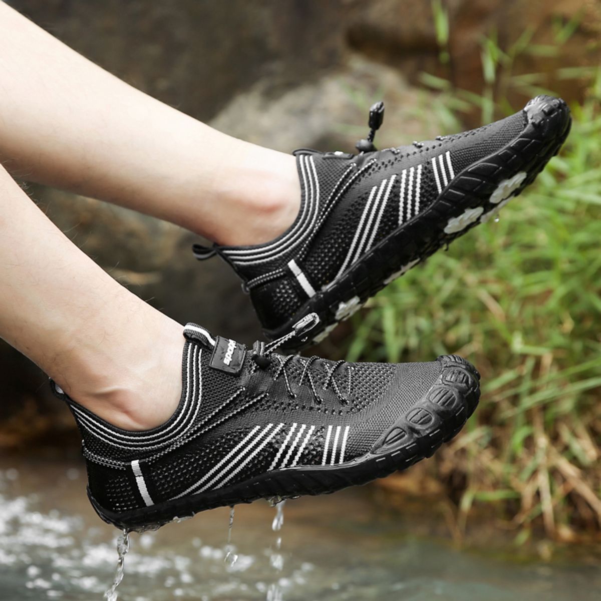 Men Women Water Shoes Quick-Dry Barefoot Aqua Socks Slip On