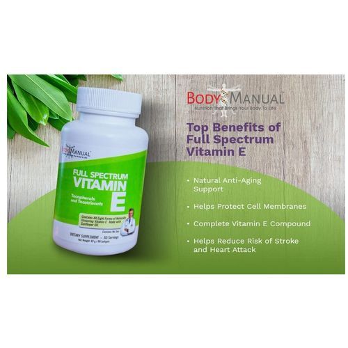 Full Spectrum Vitamin E 60 Softgels (2-Month Supply)
