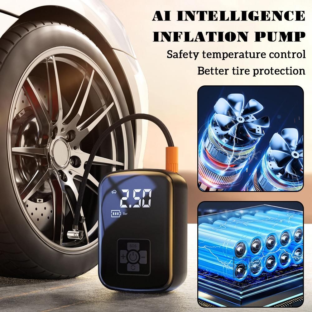 Multifunctional Airs Pump For Car Portable Long Battery Life