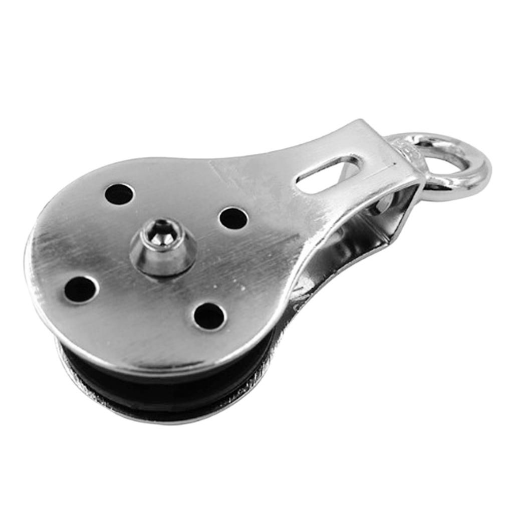 Single Wheel Swivel Pulley Block Fitness Lift Cable System DIY Rope