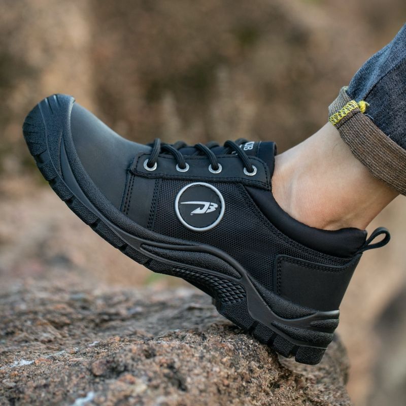 Safety Boots Steel Toe Work Shoes Durable Leather Upper