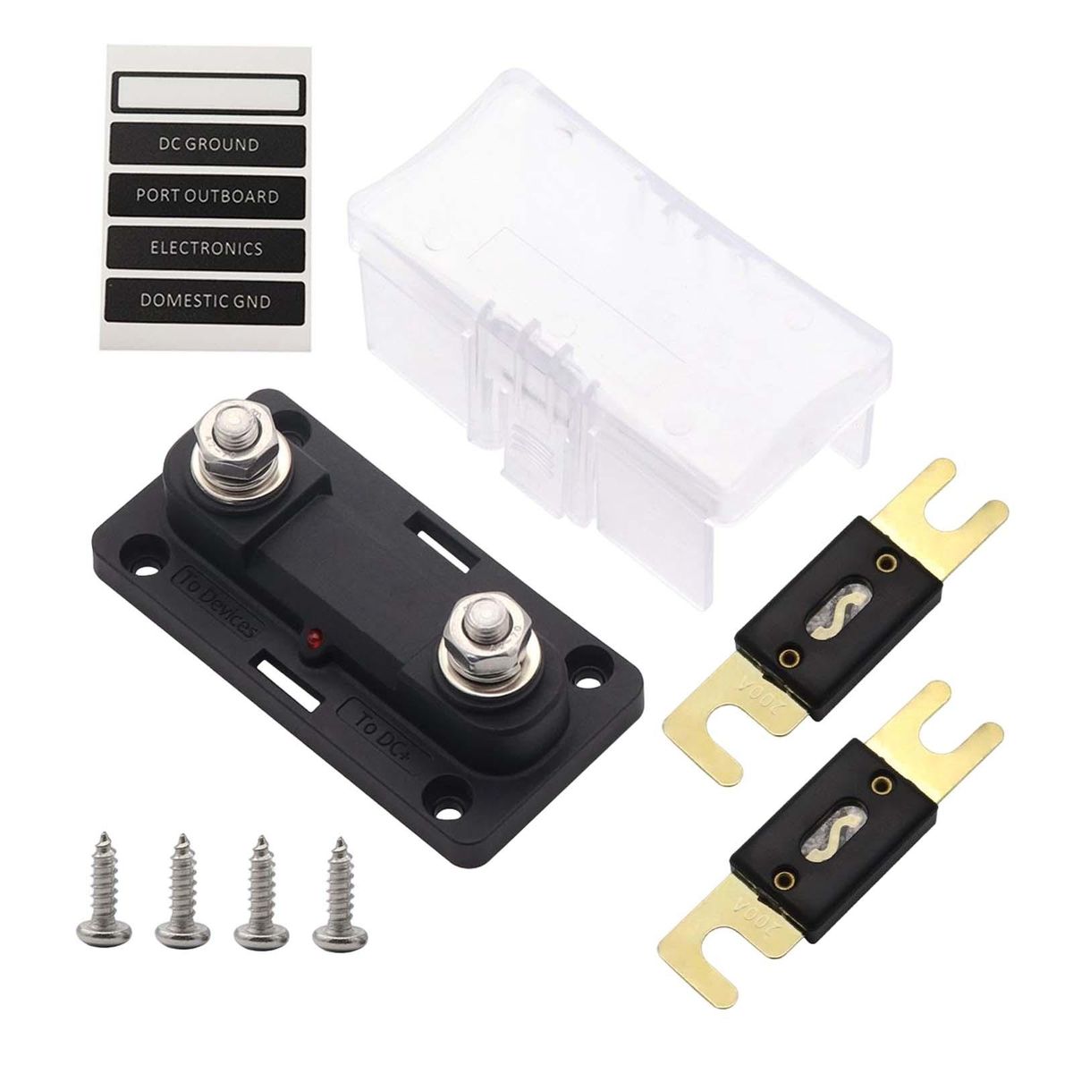Fuse Block Holder Vehicles Marine Truck M8 200A