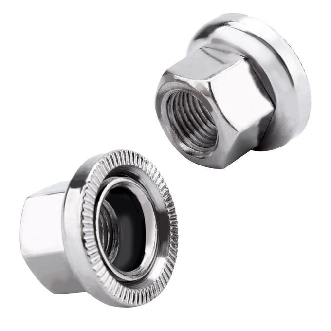 20x Durable Axle Wheel Nuts For Bolt Screw Fastener Washer Bike