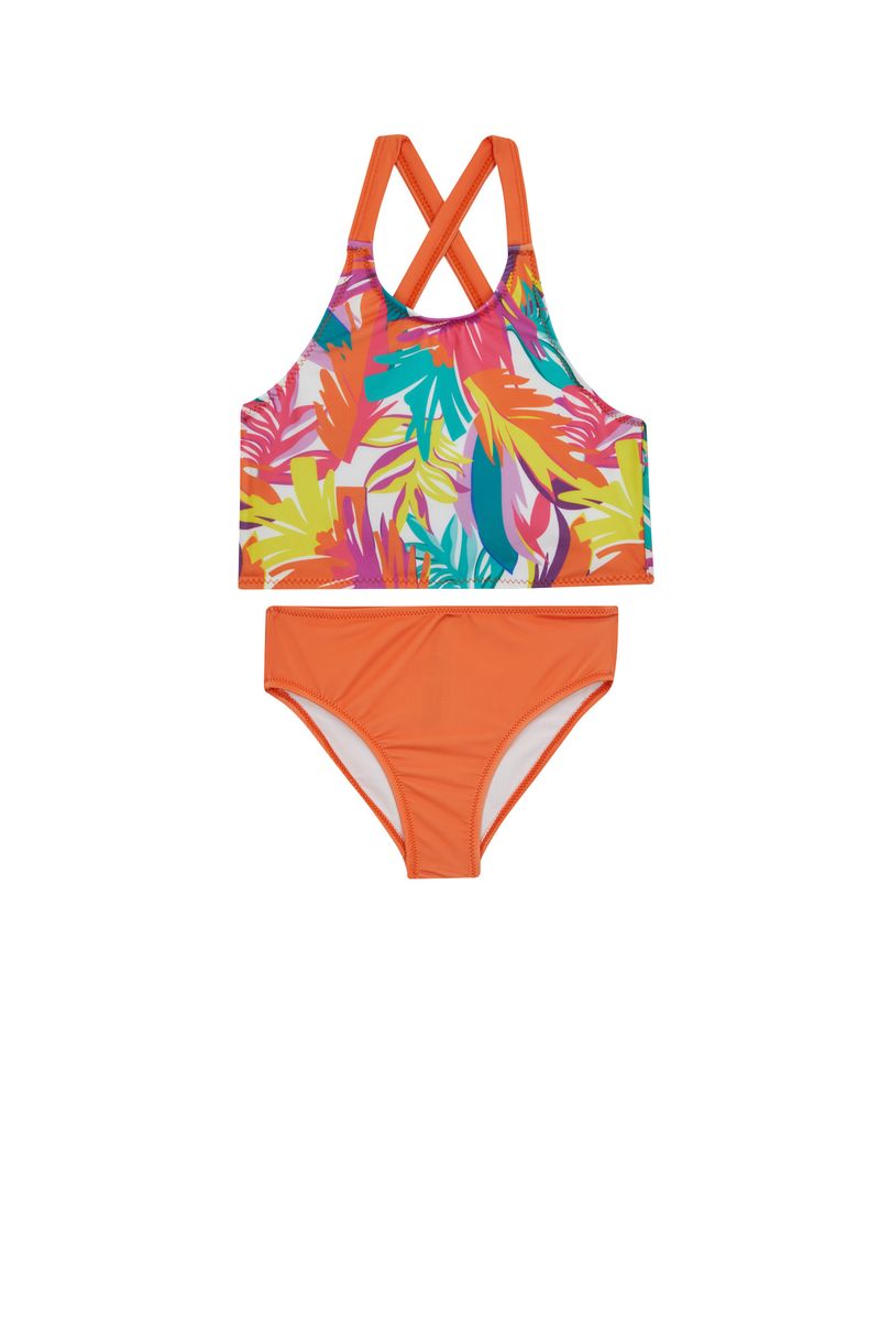 Girl Special Collection Regular Fit Woven Bikini - Orange