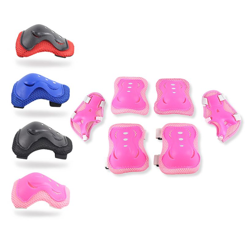 Protective Elbow Set 6 Knee Wrist Teens Guard Kids Gear Pcs