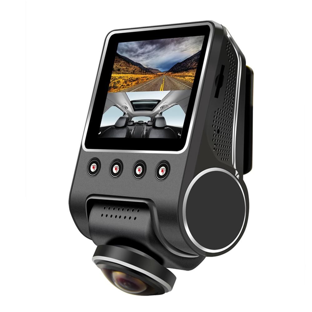 KKMOON Dash Cam 1080P 2.5" 360 Degree Panoramic WiFi Car Camera Full View HD Car DVR Recorder Hidden Camcorder Dash Cam Night Vision Fisheye len