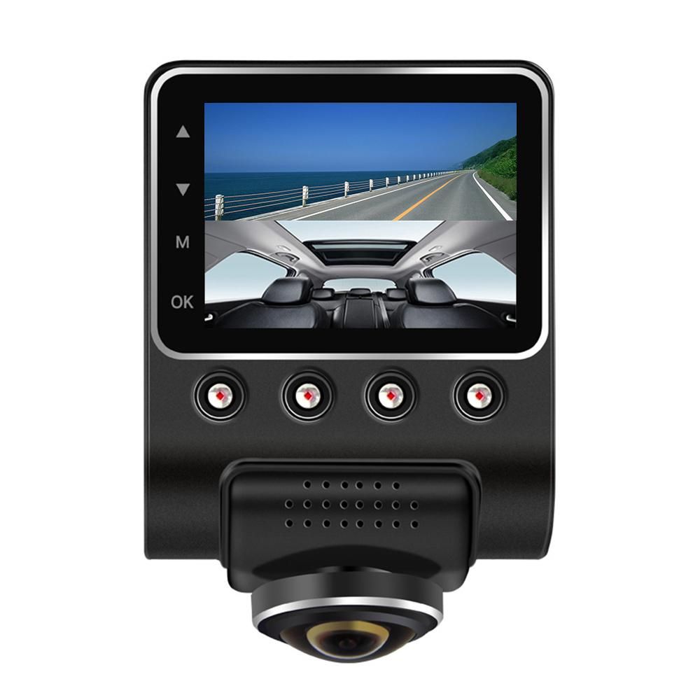 KKMOON Dash Cam 1080P 2.5" 360 Degree Panoramic WiFi Car Camera Full View HD Car DVR Recorder Hidden Camcorder Dash Cam Night Vision Fisheye len