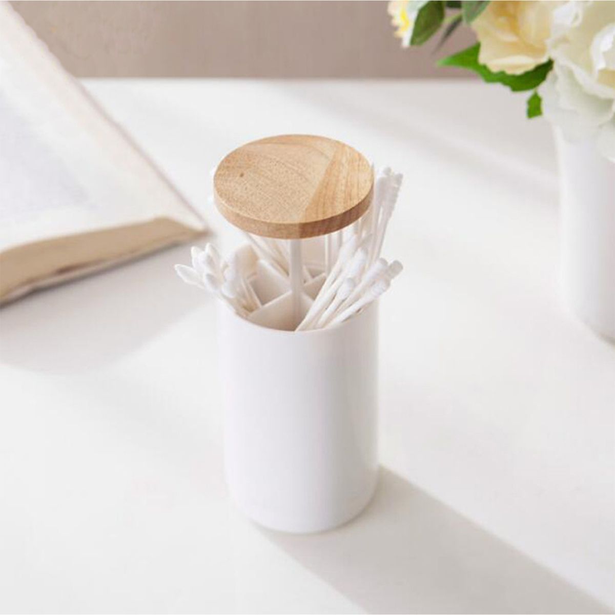Pop-up Cotton Swabs Holder Toothpick Dispenser