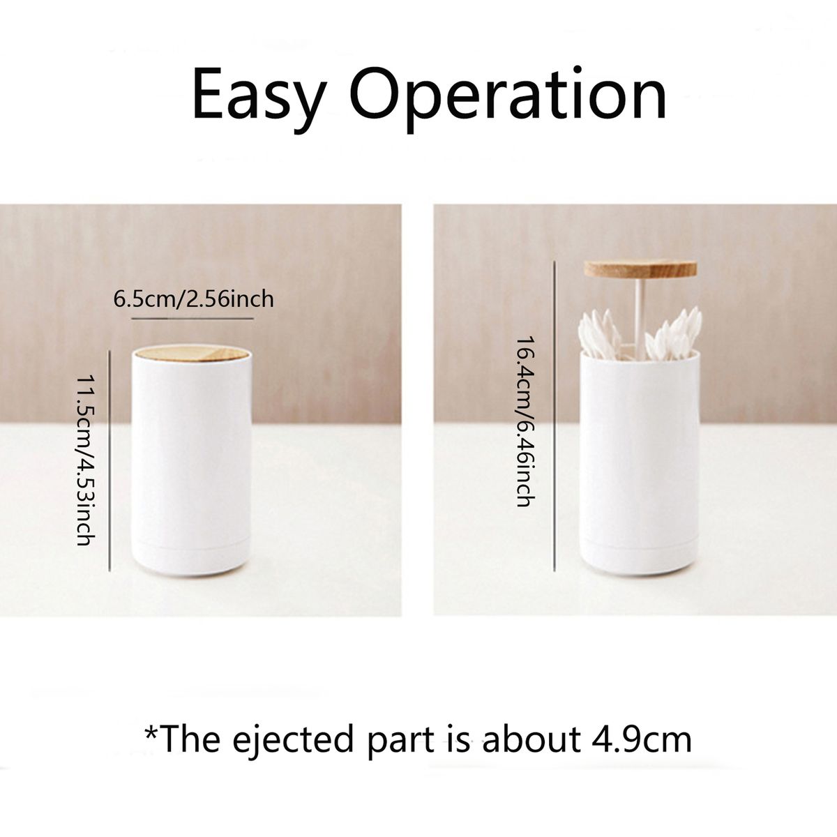 Pop-up Cotton Swabs Holder Toothpick Dispenser