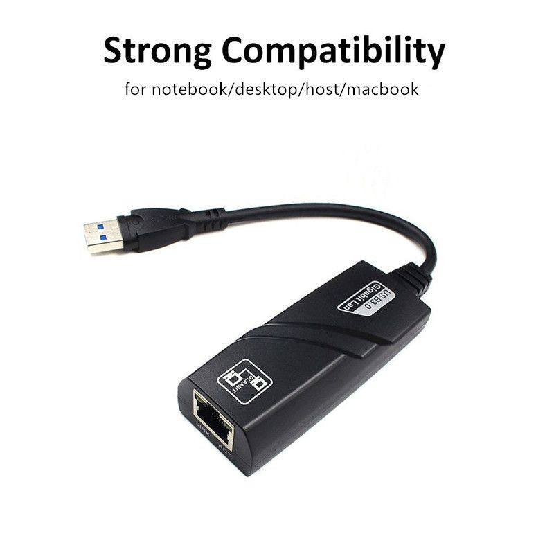 USB 3.0 To Gigabit Ethernet RJ45 LAN Gigabit 10 100