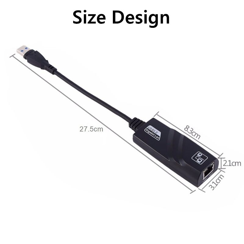 USB 3.0 To Gigabit Ethernet RJ45 LAN Gigabit 10 100