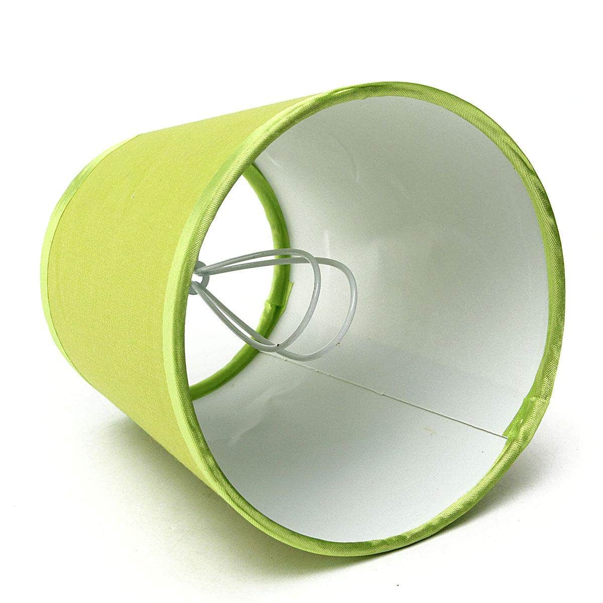 Fabric Chandelier Lampshade Lamp Cover Holder Clip On Sconce Bedroom Beside Bed Lamp Light Decor Green