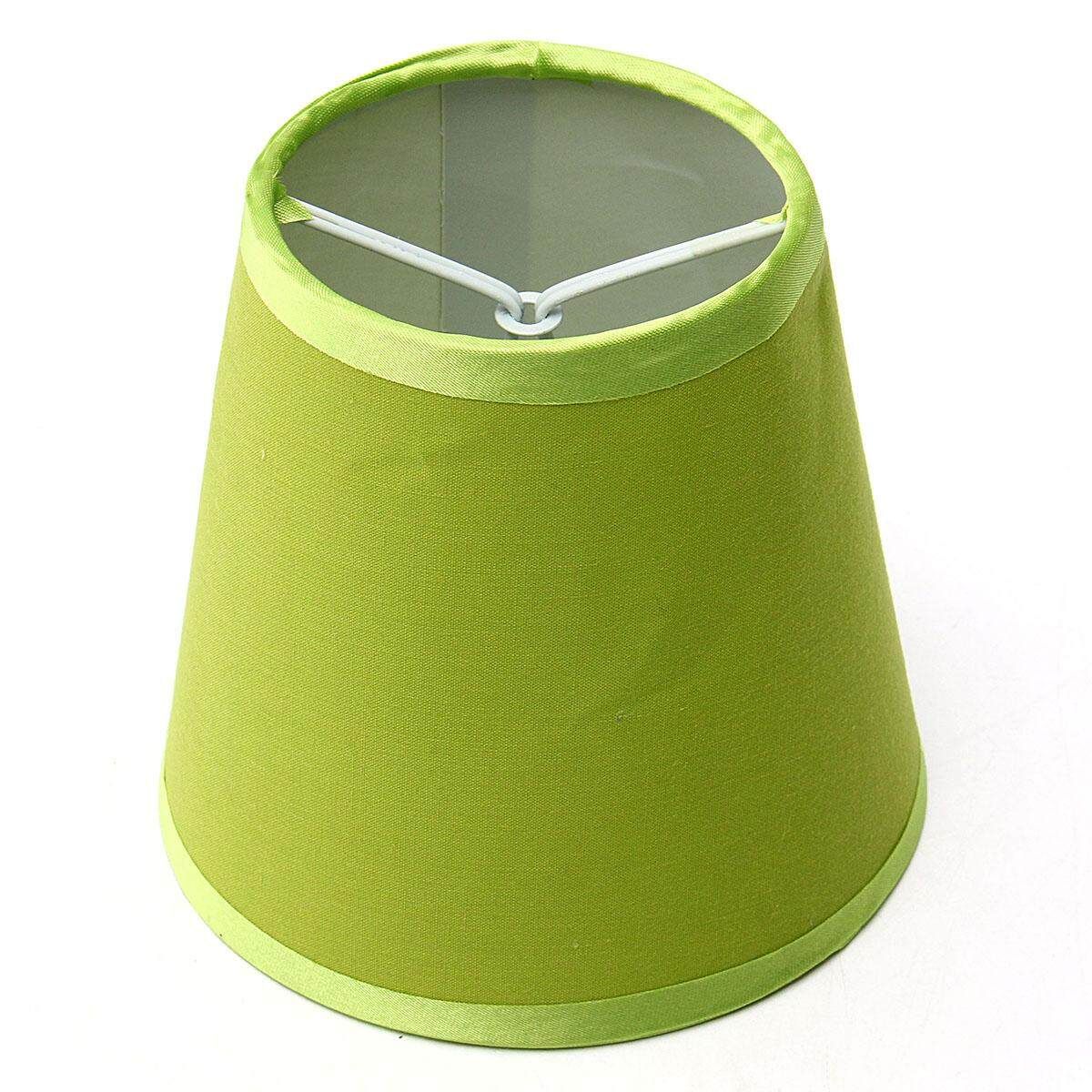 Fabric Chandelier Lampshade Lamp Cover Holder Clip On Sconce Bedroom Beside Bed Lamp Light Decor Green