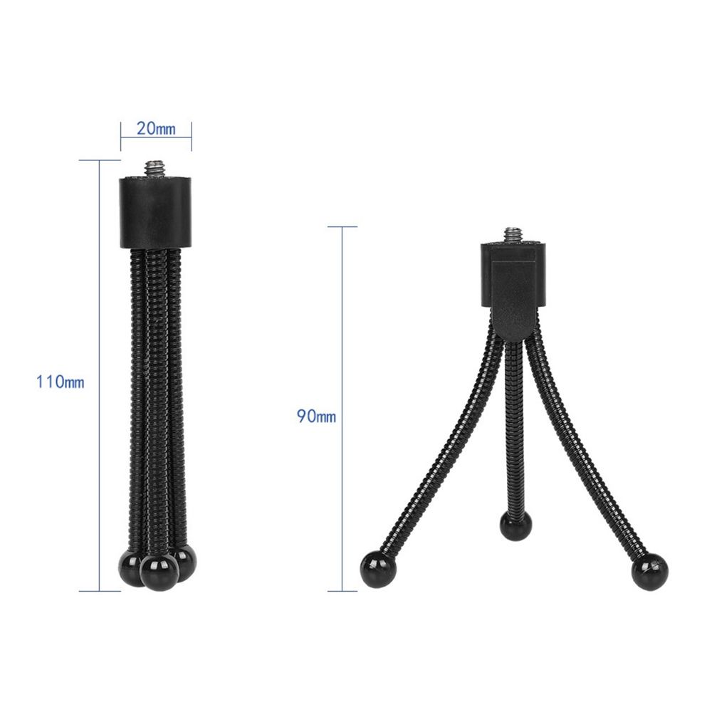 Desktop Web Camera Stand Bracket Mini Metal Tripod With 1/4