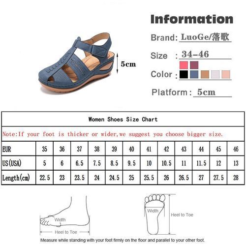 Women Wedge Leather Sandals(brown)