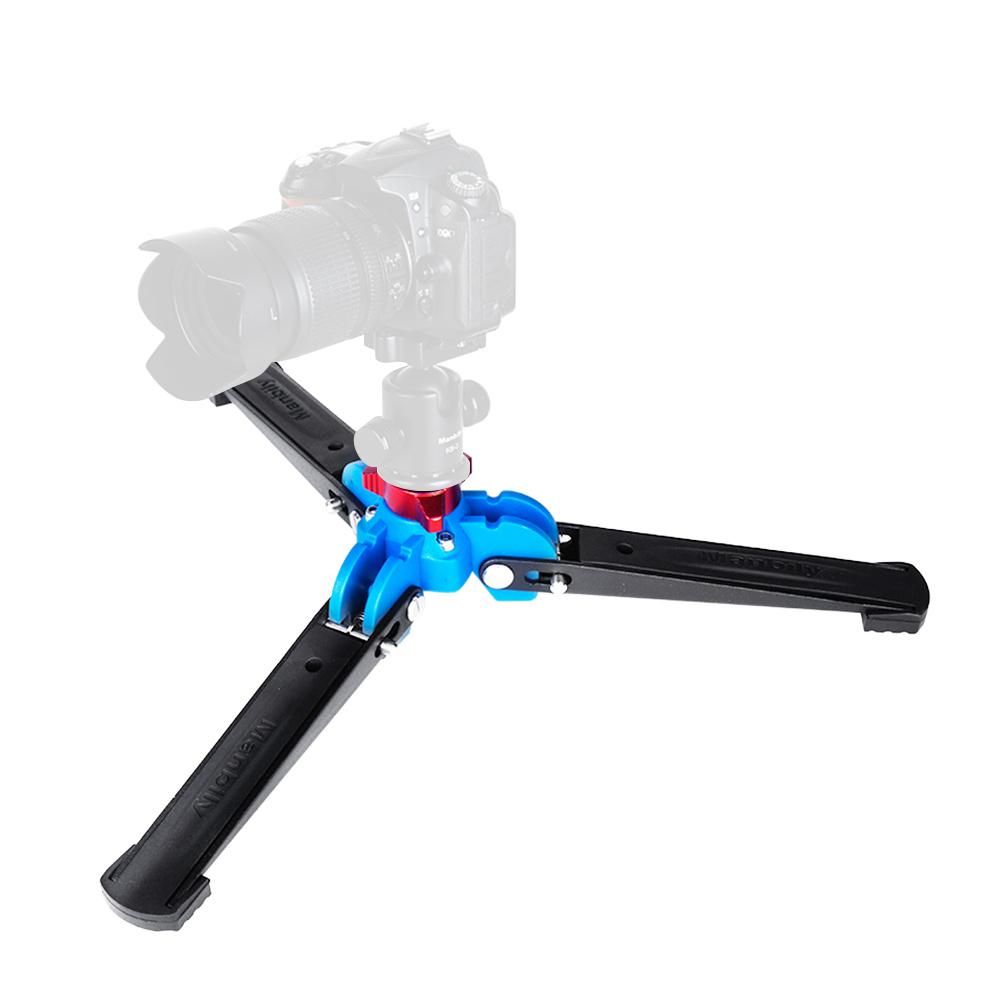 Manbily M-1 Portable Universal Mini Three Feet Support Tripod Stand Base Monopod Stand for Monopod Ball Head with 3/8" Screw