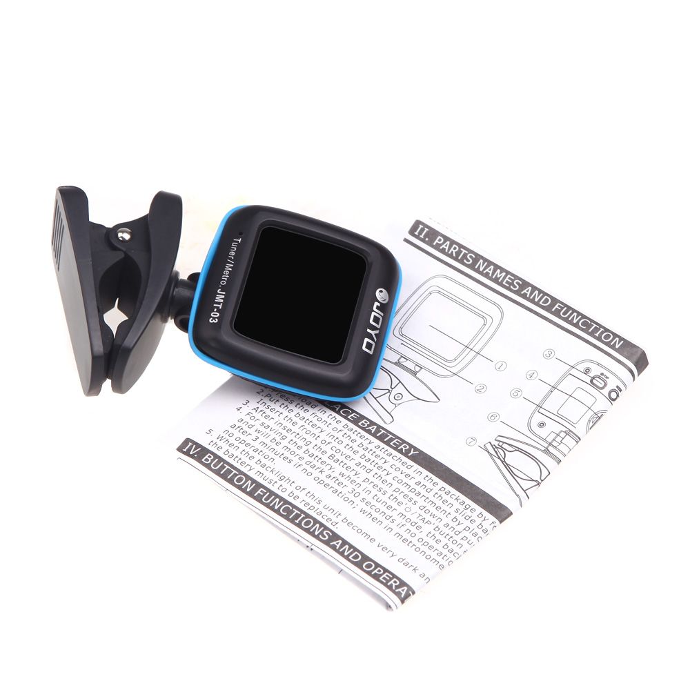 JMT-03 Guitar Tuner Metronome Digital Tuner Clip Mic