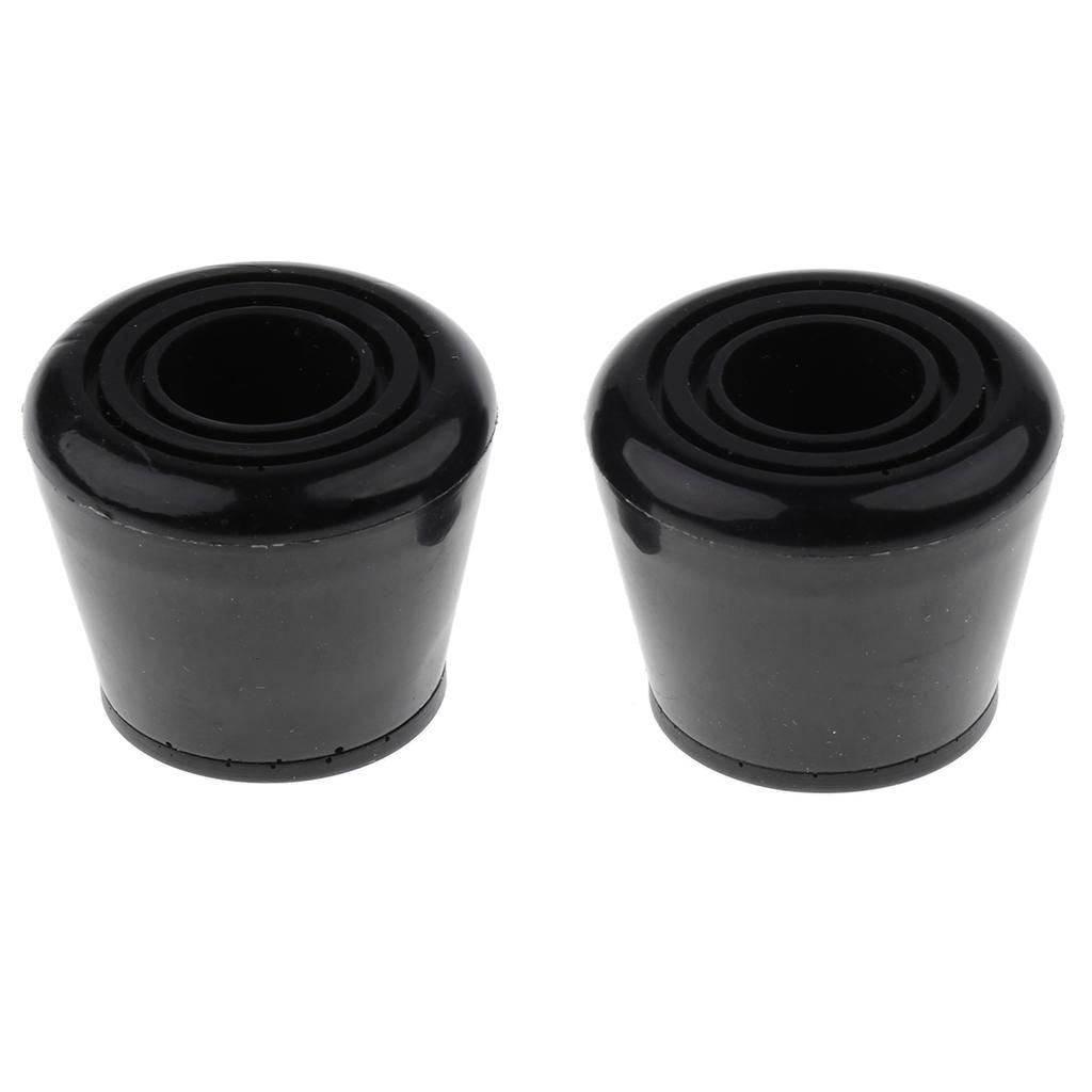 2pcs Boys Girls Kids Roller Skate Ice Skate Toe Stops Stoppers Black
