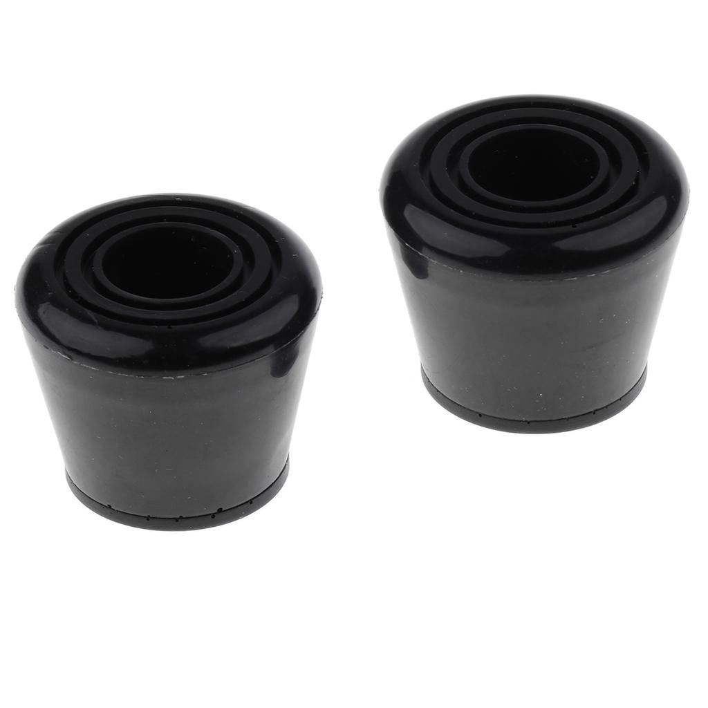 2pcs Boys Girls Kids Roller Skate Ice Skate Toe Stops Stoppers Black